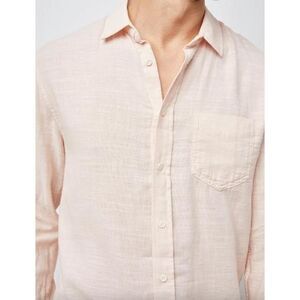 RAILS Shirt Mens Large Peach Button Up Pocket Long Sleeve 100% Cotton WYATT $138